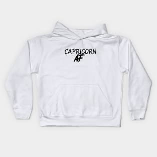 CAPRICORN AF BLACK Kids Hoodie